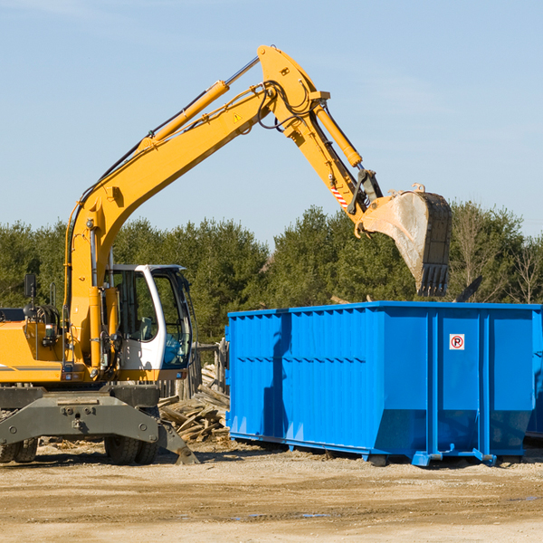 what size residential dumpster rentals are available in Tinley Park Illinois